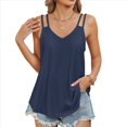 thumbnail image 1 of Camisola Informal con Tirantes Finos Azul Marino XXL, 1 of 9