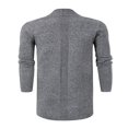 thumbnail image 3 of Men Cardigan Sweaters Solid Color Shawl Collar Long Sleeve Knitted Fall Casual Long Cardigan, 3 of 7