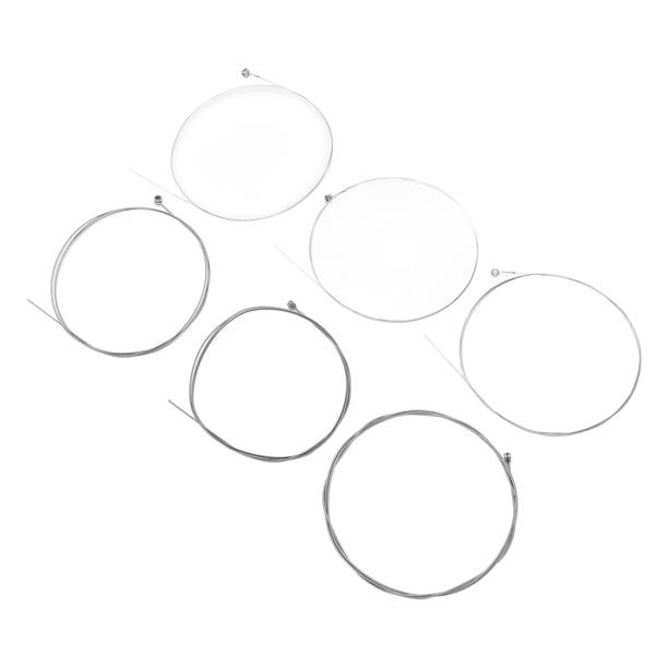 Juego de cuerdas de guitarra, 6 piezas de cuerdas de guitarra eléctrica, accesorios para instrumentos de cuerda, cuerdas de guitarra de acero al níquel, rendimiento confiable Jadeshay A