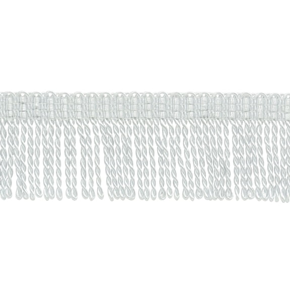 2" (5cm) Basic Trim Collection Thin Bullion Fringe Trim # BFT2,, Pure White #A1 (Bright White) Sold By The Yard (36"/3 ft/0.9m)