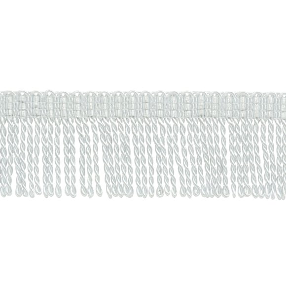2" (5cm) Basic Trim Collection Thin Bullion Fringe Trim (Style# BFT2), Pure White #A1 (Bright White) 54.6 Yards (164 ft/50m)
