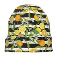 thumbnail image 7 of Naloa Orange and Lemon Soft Beanie Hat, Knit Beanie Daily Beanie in Fine Knit for Women Men Winter Travel, Outdoor, 7 of 7
