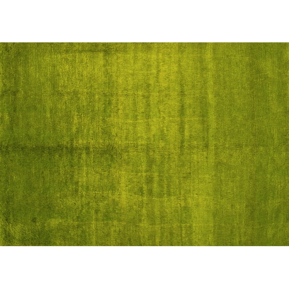 Ahgly Company Indoor Rectangle Abstract Yellow Contemporary Area Rugs, 5' x 7'
