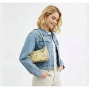 Coach Women's Teri Shoulder Bag, Signature Canvas, Lemon Print, Sv/Garden Glade Multi