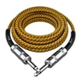 thumbnail image 1 of Cable de Audio para Instrumento GEARit Café Amarillo 15 Pies 1/4 Pulgadas Macho a Macho para Guitarr, 1 of 6