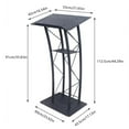 thumbnail image 2 of Detachable Metal Wood Lectern Church Pulpit Podium w/ Metal Stands School Pulpit, 2 of 8