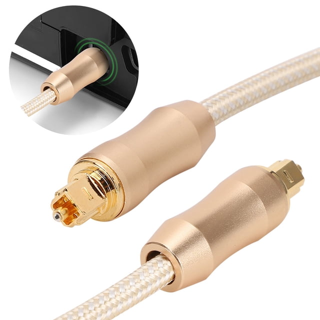 Stable Performance Amplifier Audio Cable, Digital Optical Cable, for Power Amplifier for Audio Decoder for Headphone Amplifier Gold