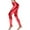 Red, variant on Promotion Sales! High Waisted Flare Leggings For Women Stretchy Faux Leather Slim Fit Legging Tights Comfortable Casual Wear Red S Size