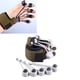 thumbnail image 5 of Entrenador de flexión y extensión de dedos de silicona, ejercitador de fuerza de agarre de mano para rehabilitación, 20 libras, 5 of 12