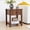 Brown, variant on WIRRYTOR Curved Wave Narrow Nightstand for Bedroom, Mid-Century Modern 3 Drawer Slim Bedside Table, Retro End Table, White