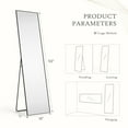 thumbnail image 6 of CONCETTA Rectangle Full Length Mirror, 59" x 16" Floor Mirror, 1 Count, 6 of 6