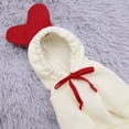 thumbnail image 3 of Dog Hoodie Fruit Clothes, Cute Fleece Dog Sweater Cold Weather Warm Sweatshirt Pet Coat for Dogs Cats White XXL, 3 of 9