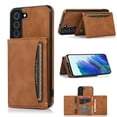 thumbnail image 1 of SaniMore Case for Samsung Galaxy S23 6.1" 2023, [Flip Wallet with Card Slots] [Kickstand] [Shockproof & Anti-fall] Wear-resistant Retro PU Leather Rugged Cover For Samsung Galaxy S23, Brown, 1 of 6