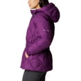 thumbnail image 3 of Columbia Womens Icy Heights Belted Jacket Plum Medium, 3 of 6