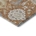 thumbnail image 3 of Addison Rugs Mayfield Premium Machine Washable Traditional Damask Copper Rectangle Rug, 5' x 7'6", 3 of 6