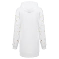thumbnail image 4 of Christmas hot sale printed mid-length pocket hooded long-sleeved sweater, 4 of 11