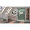 thumbnail image 2 of DreamLine Unidoor-LS 59-60 in. W x 72 in. H Frameless Hinged Shower Door with L-Bar in Satin Black, 2 of 8