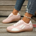 thumbnail image 6 of Womens Sneakers, Walking Shoes Women, Sneakers for Women, Women Classic Retro Gum Sole Fashion Sneakers Casual Tennis Skate Shoe Comfort Walking Footwear Anti Slip Trainers, Pink 7, 6 of 9