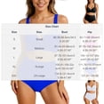 thumbnail image 3 of HVOBTTY Summer Women's 2 Piece Bikini Swimsuit Set High Waist Stretch Casual Structure for Border Beach Daily Outfit, 3 of 4