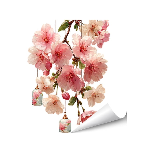 Static Cling Window Sticker Reusable Decorative Translucent Film for Home Glass Window Classroom Seasonal Celebration