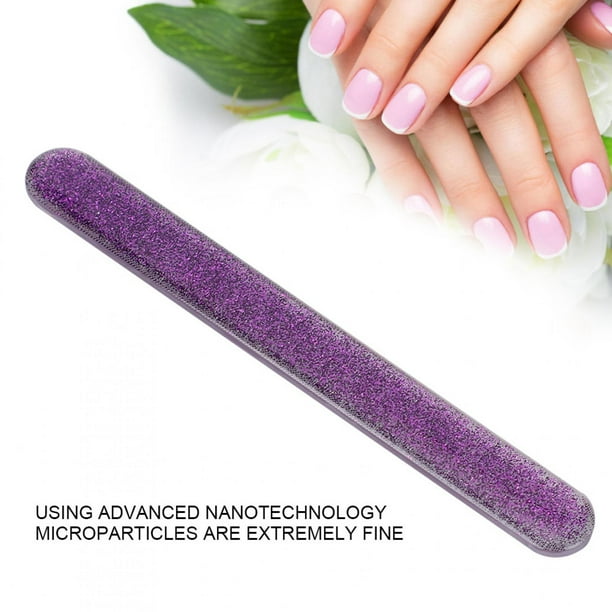 Lima de Uñas Profesional de Nanovidrio Superficie de Lima Fácil Nanotecnología Avanzada Fácil Recorte y Pulido Vidrio Reforzado Duradera Adecuada para Mujeres Embarazadas ANGGREK Otros