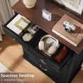 thumbnail image 3 of Joaxswe Farmhouse 6-Drawer Dresser, 47" Tall Wood Chest of Drawers with Rustic Handles, Organizer for Bedroom, Living Room, Hallway, Closet, Black, 3 of 5