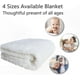 thumbnail image 5 of Plush Floral Fox Kids Blanket Soft Sherpa Throw for Queen Size Nature Themed Design in Dark Blue, 5 of 5