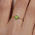 thumbnail image 6 of Gem Stone King 10K Yellow Gold Oval Green Peridot Women Engagement Ring (0.50 Ct, Gemstone Birthstone), 6 of 6