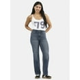 thumbnail image 2 of No Boundaries High Rise Straight Leg Jeans, 30" Inseam, Women’s, 2 of 5