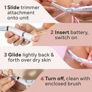 Finishing Touch Flawless Bikini Shaver and Trimmer Hair Remover for Women, Dry Use Electric Razor, Personal Groomer for Intimate Ladies Shaving, No Bump, Smooth Shave