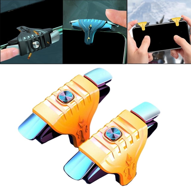 Gaming Pads Controladores L1 R1 Teclados Controlador móvil Botones Juegos móviles Gamepads, para juegos Juegos móviles, Amarillo