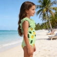 thumbnail image 6 of Dvprdro Girls Floral Dimensional Backless Swimsuit Toddler Kids Summer Bathing Swimsuit Green 100, 6 of 9