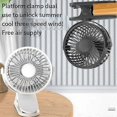 thumbnail image 3 of Clip on Fan USB Charging Outdoor Portable Student Dormitory Rotating Quiet 3-Speed Adjustable Fan for Bedroom Office, A, 3 of 5