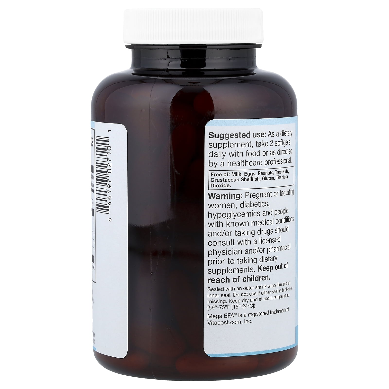 Vitacost Synergy®, Mega EFA® + CoQ10, 120 Softgels