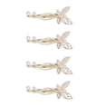 thumbnail image 1 of Miangastore Butterfly Hair Clip Rhinestone 4Pcs 6.6X1In, 1 of 8
