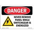 thumbnail image 1 of OSHA Danger Sign - Never Remove Panel | Decal | Protect Your Business, Construction Site, Warehouse & Shop Area |  Made, 1 of 5