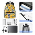 thumbnail image 4 of Honeii Vintage White Yellow Sunflower Print School Backpack,Casual Lightweight Travel Rucksack Daypack,Backpacks for College High, 4 of 6