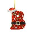 thumbnail image 2 of Qwtwty Christmas Tree Ornaments Christmas Tree Decoration 2D Acrylic Decoration Letter Pendant with 26 Letters Christmas Hanging Decoration DIY Crafts Christmas Home Decoration, 2 of 5