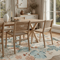 thumbnail image 4 of 6x9 Rug, Non-Slip, Stain-Resistant Low-Pile Machine Washable Rug for Living Room, office, Bedroom, Soft Low Pile Large Carpet -Beige, 4 of 10