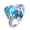 Blue, variant on Womens Blue Opal Ring with Diamond Inlay Wedding Band Geometric Alloy Ring European Design Artificial Gem Ring for Women Fashion Jewelry