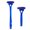 Blue, variant on ABS Plastic Body Massage Rollers Tool With Replaceable Head For Cold Compress And Hot Therapies Applications
