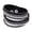 Black, variant on Women Leather Wrap Wristband Cuff Rock Punk Crystal Rhinestone Bracelet Bangle-Gray