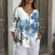 thumbnail image 5 of Xuyuer Solid Button Shirt Blouse - Women's Fashion Loose Female Neck T-Shirt Style Top for Smart Casual Office Wear, Weekend Brunch Outings & Effortless Minimalist Everyday Style, 5 of 7