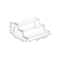 thumbnail image 2 of FRCOLOR Jewelry Display Riser 1 Set Clear Acrylic Figure Shelf Handicraft Enthusiasts Desktop Organization, 2 of 8