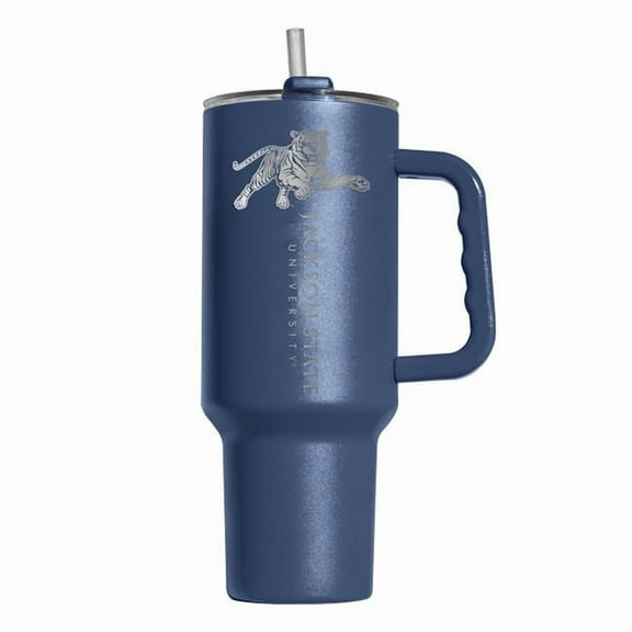 Logo Brands 252-S40PT-9 Jackson State 40 oz Etch Powder Coat Tumbler