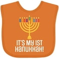 thumbnail image 3 of Inktastic 1st Hanukkah Menorah Childs Boys or Girls Baby Bib, 3 of 4