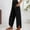 Black, variant on Luogg Women's Casual Pants Lightweight Stretchy Elastic Waist Comfortable Pocketed Trousers For Everyday Relaxation Fashion Pants Suitable For Summer Wear Women’s Plus Size Casual Pants