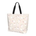 thumbnail image 2 of Fuzoiu Beautiful Rabbit Print Tote Bags for Women,Shoulder Bag, Gym Tote,Top Handle Ladies Shoulder Bags for Work Beach Travel and Shopping Grocery, 2 of 9
