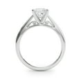thumbnail image 2 of Bow Jewelry 1.6 Ct Moissanite Emerald Cut Ring - 14K White Gold Plated Engagement Ring - Stunning Bridal Jewelry for Women - Perfect for Anniversary Gifts - Luxurious Detail for Her, 2 of 2