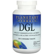 Planetary herbals dgl chewable tablets, 200 ct